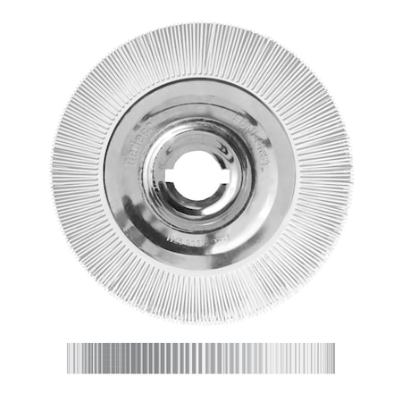 Dedeco Sunburst Radial Bristle Discs 12 in X 2 in Straight Ts White 120 Grit A/O 1/Unit 1975